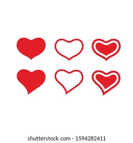  Love Vector icon illustration design Template