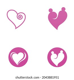 Love Vector icon illustration design Template