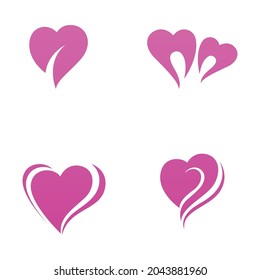 Love Vector icon illustration design Template