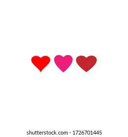 Love vector icon. Isolated heart icon symbol on a white background
