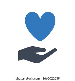 Liebes Vektorillustration Symbol auf weißem Hintergrund.