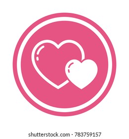 love vector icon, love symbol, heart icon, flat design best vector love illustration 