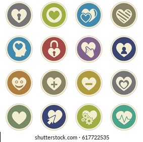 love vector icons for user interface design