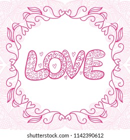 Love. Vector illustration