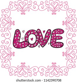 Love. Vector illustration