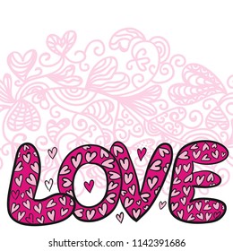 Love. Vector illustration