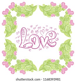 Love. Vector illustration
