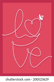 Love. Vector illustration.