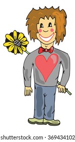 in love vector illustration