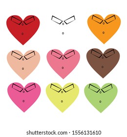 love vector illustration design for clothes labels