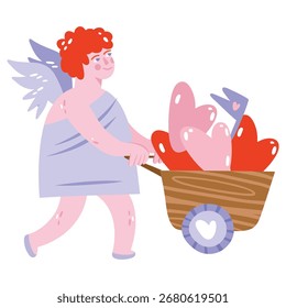 Love Vector Illustration. Flat Minimal Design. Editable Illustration for Web, Mobile, Print