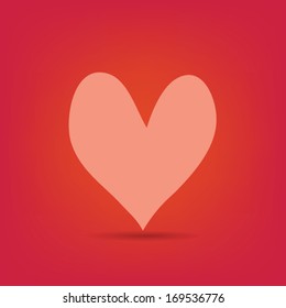 Love Vector illustration. Vector heart