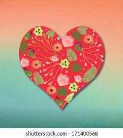 Love Vector illustration. Vector heart