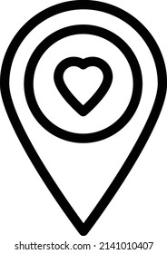 love vector illustration isolated on a transparent background. glyph vector icons for concept or web graphics.