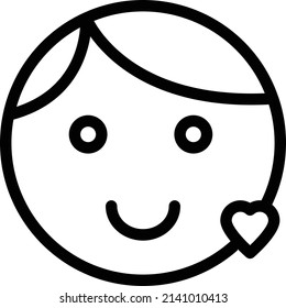 love vector illustration isolated on a transparent background. stroke vector icons for concept or web graphics.