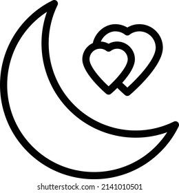 ilustración vectorial de amor aislada en un fondo transparente. iconos vectoriales de trazo para el concepto o gráficos web.