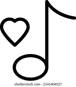 Liebe, Vektorgrafik einzeln auf transparentem Hintergrund. Strich-Vektorsymbole für Konzept- oder Web-Grafiken.