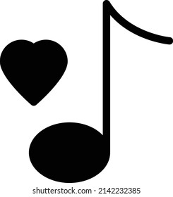love vector illustration isolated on a transparent background. glyph vector icons for concept or web graphics.