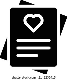 love vector illustration isolated on a transparent background. glyph vector icons for concept or web graphics.