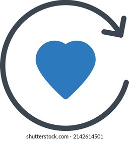 ilustración vectorial de amor aislada en un fondo transparente. iconos vectoriales de glifo para el concepto o gráficos web.