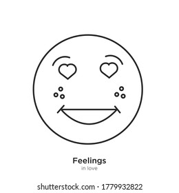 In love vector illustration lineal color and filled design