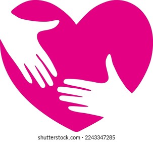 ilustración de vector de amor en un fondo rosa