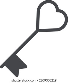 Ilustración de Love Vector en un fondo transparente. Símbolos de calidad superior. Iconos vectoriales de glifos para diseño de conceptos y gráficos.