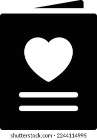love Vector illustration on a transparent background. Premium quality symmbols. Glyphs vector icons for concept and graphic design. 
