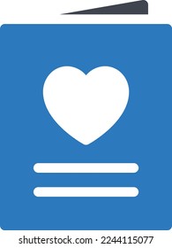 ilustración de love Vector en un fondo transparente. Símbolos de calidad superior. Iconos vectoriales de glifos para diseño de conceptos y gráficos. 
