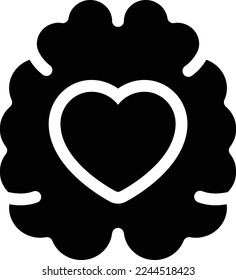 ilustración de love Vector en un fondo transparente. Símbolos de calidad superior. Iconos vectoriales de glifos para diseño de conceptos y gráficos. 

