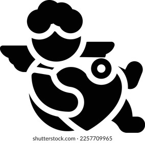 love Vector illustration on a transparent background. Premium quality symmbols. Glyphs vector icons for concept and graphic design. 

