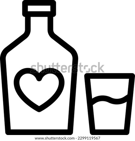 love  Vector illustration on a transparent background. Premium quality symmbols. Thin line vector icons for concept and graphic design.