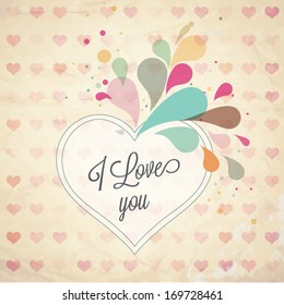 Love Vector illustration. Pattern can be used for wallpaper, web page background, pattern fills,surface textures...