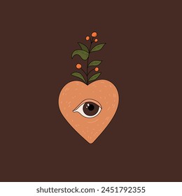 Vector de amor aislado sobre fondo blanco. Ilustración vectorial. Estampado perfecto para la camiseta. Tarjeta de San Valentín