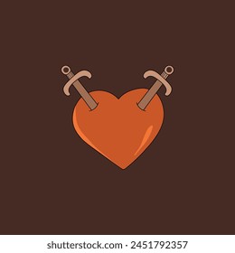Vector de amor aislado sobre fondo blanco. Ilustración vectorial. Estampado perfecto para la camiseta. Tarjeta de San Valentín