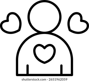 Love Vector Linie Icon Design