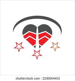 Love vector logo design symbol 