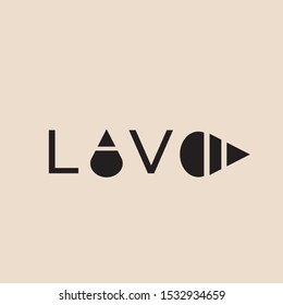 Love vector logo. Love icon