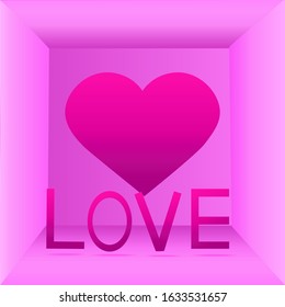 
Love vector romantic valentines heart