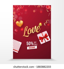Love Vector Selling Brochure Template Design
