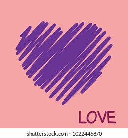 Love vector shape illustration
