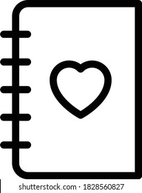 love vector thin line icon 