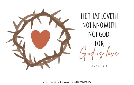 Love verse, Bible verse text vector, Printable scripture text, Bible text art vector