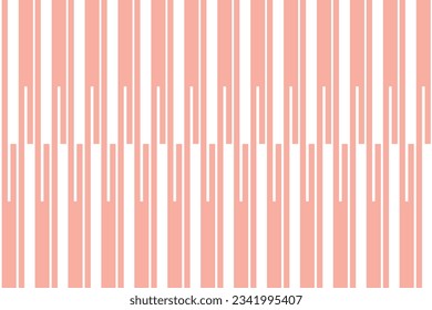 Love of vertical stripe pattern. Design simple light red on white background. Design print for illustration, texture, textile, wallpaper, background. Set 6