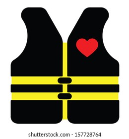 Love vest, vector