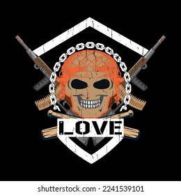 Diseño de camisetas vectoriales de amor