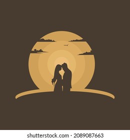 LOVE VIBES icons on silhouette rounded square backgrounds. icons included fit for relationship logo, love icon