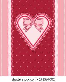 Love vintage background, vector illustration