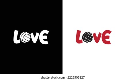 Love Volleyball Quote T shirt design, typography