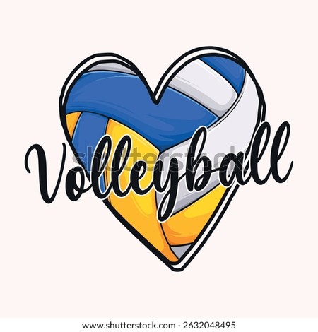 Love Volleyball Sublimation, Craft, vector t-shirt design	